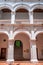 Details of the Palace of the Inquisition in the heart of old Cartagena, Colombia