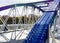 Details of the Pillar Bridge or Iron Bridge (Puente de Hierro) in Zaragoza, Spain