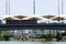 Details of Puente del Cachorro bridge in Seville, Spain