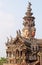 Details of Sanctuary of Truth temple, Pattaya, Thailand