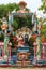 Details of statue and 10 headed god Ravana- Nainativu Nagapooshani Amman Temple -Jaffna - Sri Lanka