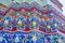 The details of stupas in Wat Pho temple, Bangkok, Thailand