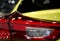 Details of taillights of a yellow sport car