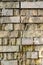Details of textured aged brick wall. Can be used as background. Vertikal