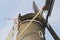 Details of a traditional windmill as an alternative energy source, Netherlands