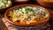 Details wiht the chilaquiles dish. AI generated