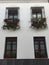 Details of Window railings on a house in Cordoba