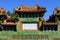 Details of the Xiangshan Zongjing Dazhao temple in Beijing, China.