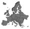 Detalied map of Europe