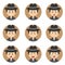 Detective Avatar With Various Expression