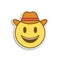 detective colored emoji sticker icon. Element of emoji for mobile concept and web apps illustration