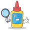 Detective glue bottle character cartoon