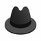 Detective hat isometric 3d icon