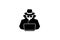 Detective Hidden Black Hacker Laptop Logo