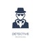 Detective icon. Trendy flat vector Detective icon on white background from Professions collection