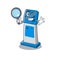 Detective information digital kiosk with in cartoon shape