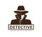 detective investigation service vector icon logo design