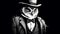 Detective Owl In Film Noir Style - Hyper-detailed Digital Art
