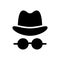 Detective vector glyph color icon