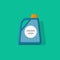 Detergent bottle vector icon, flat cartoon style chemical container illustration isolated