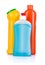 Detergent bottles . Chemical cleaning supplies