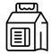 Detergent icon outline vector. Laundry product