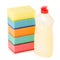 Detergent for utensils and sponges for washing dishes