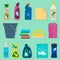 Detergents vector set