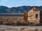 Deteriorating homestead in the northern Nevada desert