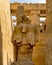 Deteriorating sculpture in the Great Hypostyle Hall in the Precinct of Amon-Re in the Karnak temple complex near Luxor, Egypt.