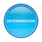 Determination floral blue round button