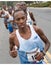 Determined Male Athlete Pushing Limits in a Bloomsday Fun Run May 3rd, 2009 Spokane WA R