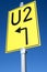 Detour sign U2