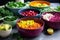 detox soup being ladled into vibrant bowls