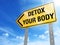 Detox your body sign