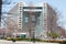 DETROIT, MI - MAY 8: Looking from the ground at one of Detroit`s new office buildings, One Campus Martius, Headquaters