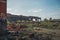 Detroit, Michigan, United States - October 2018: View of the abandoned Packard Automotive Plant in Detroit. The Packard