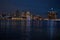 Detroit Panoramic Skyline Shot At night November 2017