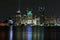 Detroit skyline, a view from Windsor, Ontario, Canada