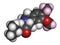 Deutetrabenazine Huntington disease drug molecule. 3D rendering. Atoms are represented as spheres with conventional color coding: