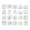 Dev Code Occupation Collection Icons Set Vector .