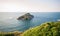 Deva island in the coast of Bayas, Asturias, Spain