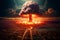 Devastating nuclear detonation wreaks havoc on a city, igniting WWIII