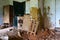 Devastation in premises of veterinary laboratory in resettled village of Pogonnoye in Chernobyl exclusion zone, Belarus
