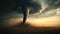 Devastation unfolds as tornado ravages farmland.