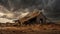 Devastation Unleashed: Collapsed Barn Amidst Aftermath of Ferocious Storm