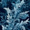 Develop a seamless organic pattern inspired by the delicate patterns formed by frost on a cold winter morning. AI Generated