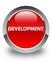 Development glossy red round button