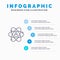 Development, Growth, Human, Person, Personal, Power, Talent Line icon with 5 steps presentation infographics Background