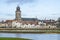 Deventer church, waterfront and river